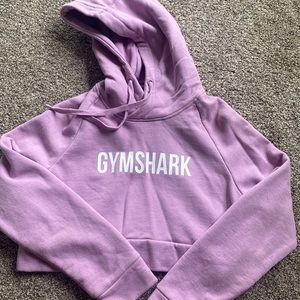 Gymshark crop lilac hoodie
